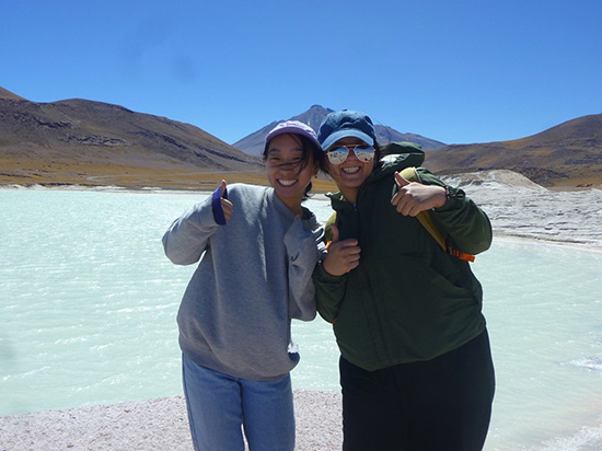 Penelope and Lily at Salar de Talar